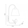 Бра Arte Lamp Passero A4289AP-1WH 