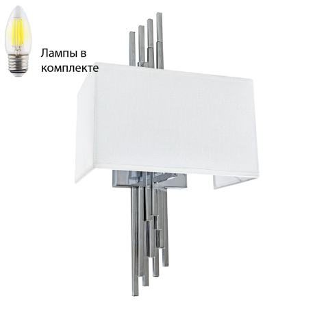 Настенный светильник с лампочкой Arte lamp A5037AP-1CC+Lamps 
