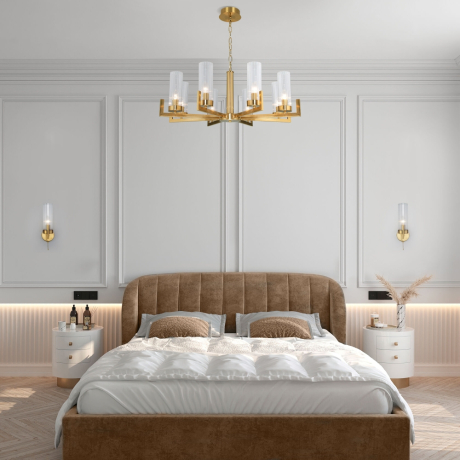 Подвесная люстра Eurosvet Arganie 60133/8 латунь (a057759) 