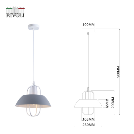 Подвесной светильник Rivoli Mia 5135-201 (Б0054869) 