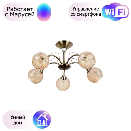 Люстра на штанге с поддержкой Маруси, комплект от Lustrof №257635 