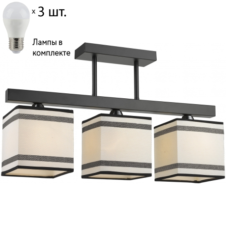 Потолочная люстра с лампочками Velante 283-027-03+Lamps E27 P45 