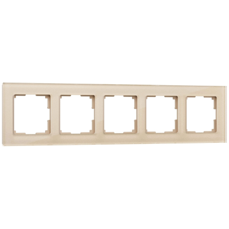 Рамка на 5 постов (шампань) Werkel W0051111