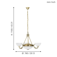 82748 Подвесная люстра Eglo Savoy