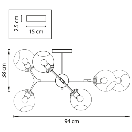 Потолочная люстра Lightstar с поддержкой Алисы, Beta 785067 