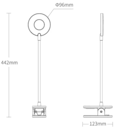 Нарушена упаковка!  <375708> Настольная светодиодная лампа с прищепкой Yeelight J1 YLTD10YL