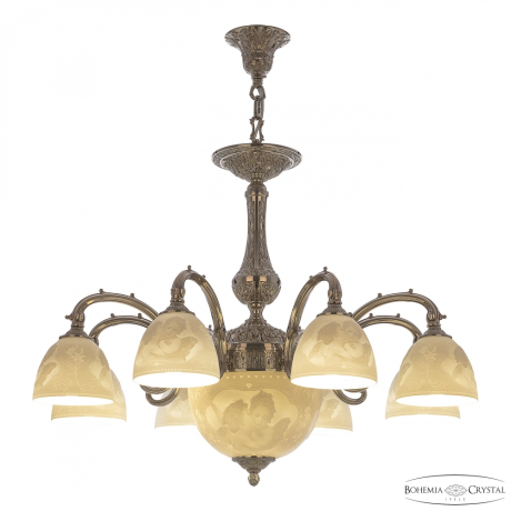 Люстра подвесная Bohemia Ivele Crystal 72109P/8/210 Ni P1 D Angel 