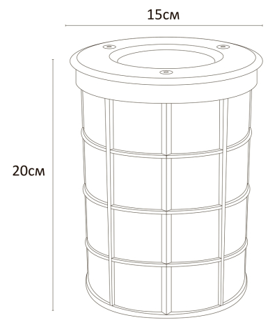 Тротуарный светильник Arte Lamp Piazza A6014IN-1SS