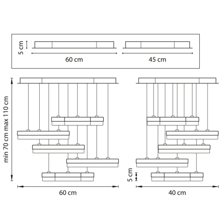 763439 Подвесная светодиодная люстра Lightstar Unitario 