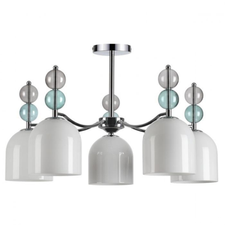 Люстра на штанге со светодиодными лампочками E27, комплект от Lustrof. №333244-624512 