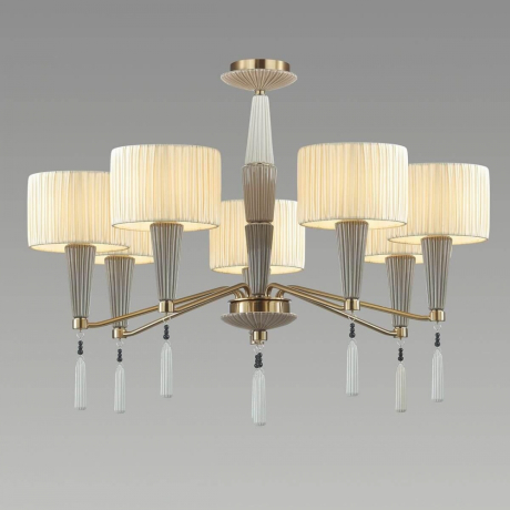 Подвесная люстра Odeon Latte с лампочками 5403/7+Lamps E14 Свеча 