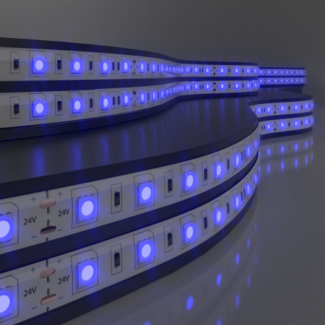 5м. Светодиодная лента синего цвета 5050, 14,4W, 24V, 60LED/m, IP20 Elektrostandard (a052975) 
