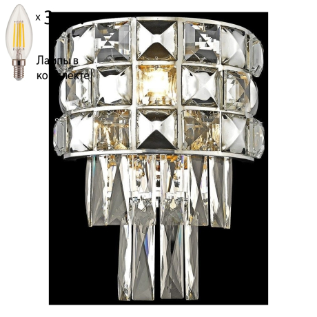 Бра с лампочками Wertmark WE133.03.101+Lamps 