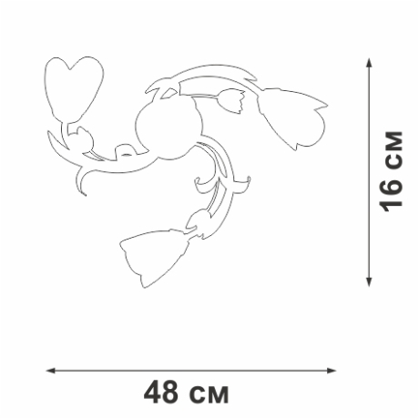 НЕ ПУБЛИКОВАТЬ!!! ЗАПРЕЩЕНЫ ПРОДАЖИ! Потолочная люстра Vitaluce V1541/3P 