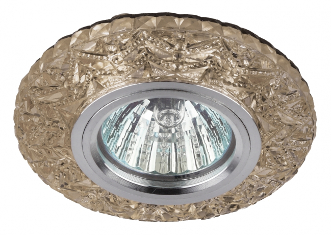 Встраиваемый светильник cо LED подсветкой Эра DK LD4 CHP/WH (Б0028122) 