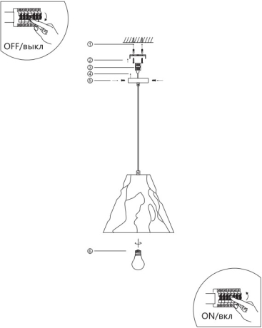Подвесной светильник от Lustrof 735647-769617