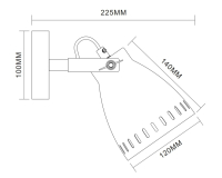 WML-428-1  С01 Спот настенный Camelion New York 13059