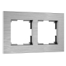 Рамка на 2 поста  AluMax (алюминий) W0023506 Werkel (a066327) 