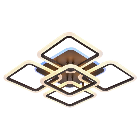 Светодиодная люстра с ПДУ Profit Light 8075/4+1 COF 140W+10W RGB 