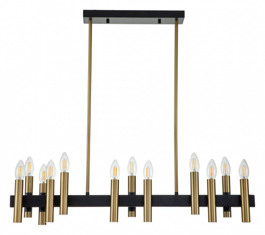 Люстра на штанге Indigo Cero 13009/12PL Black 