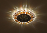 Встраиваемый светильник cо LED подсветкой Эра DK LD10 SL OR/WH (Б0028093)