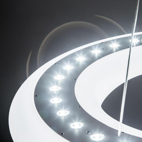 Подвесная светодиодная люстра с голосовым управлением Citilux Стратус Смарт CL732A520GS 