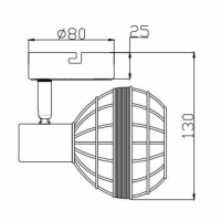 Светильник спот с Led лампочками в комплекте Rivoli Б0047139+Lamps