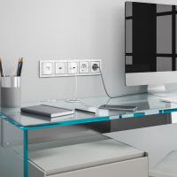 Телефонная розетка  RJ-11 (белая) Werkel W1182001