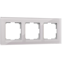 Рамка на 3 поста (дымчатый,стекло) Werkel W0031117