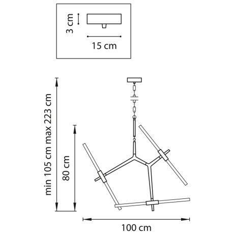742063 Подвесная люстра Lightstar с поддержкой Маруся Struttura 