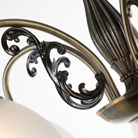 Потолочная люстра с лампочками Arte lamp A3037PL-5AB+Lamps 