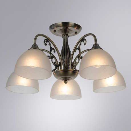 Потолочная люстра с лампочками Arte lamp A3037PL-5AB+Lamps 