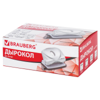 Дырокол BRAUBERG "Original", до 20 листов, белый, 227787 (227787)