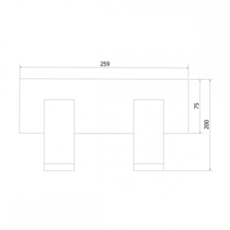 Спот Eurosvet Fleur 20066/2 LED черный/золото (85108) 