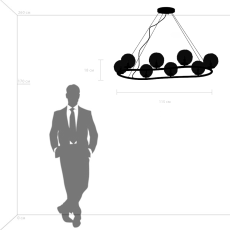 Подвесная люстра Lightstar с поддержкой Маруся Bari 815287 