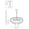 Подвесная хрустальная люстра Classic Osgona 700150 