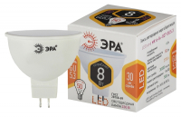 Лампа светодиодная ЭРА GU5.3 8W 2700K матовая LED MR16-8W-827-GU5.3 Б0020546