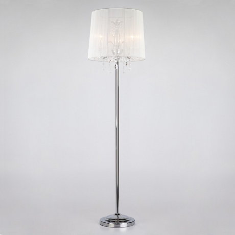 Торшер Eurosvet Allata 2045/3F хром/белый  торшер 