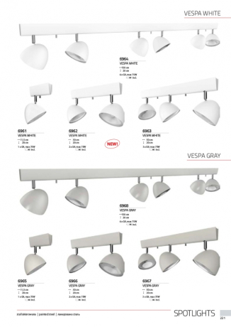 6967 Спот Nowodvorski VESPA GRAY III 