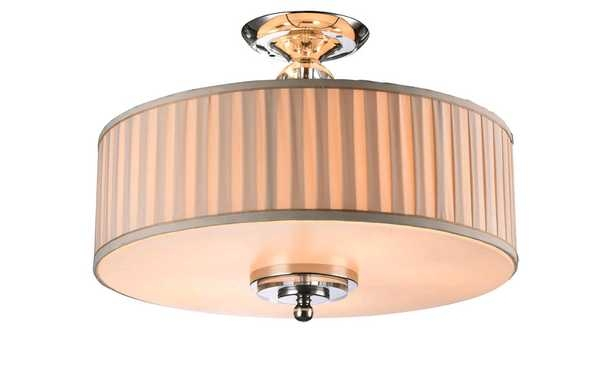 Светильник на штанге Newport 3100 3105/PL бежевый плиссированный 