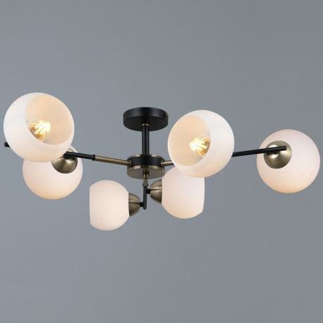 Люстра на штанге ILLUMICO LIBRA IL0469-6CSQ-24 BK AB LIBRA 