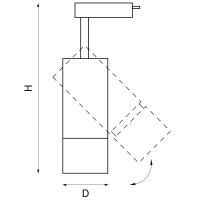 Однофазный LED светильник 30W 4000К для трека Volta Lightstar 229347