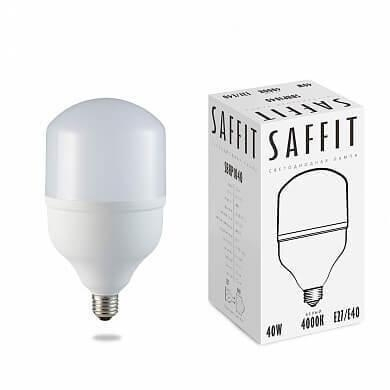 Нарушена упаковка.  <261039> Лампа светодиодная SAFFIT SBHP1040 E27 40W 4000K  55092