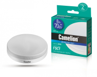 Светодиодная лампа GX53 8W 6500К (холодный) Camelion LED8-GX53/865/GX53 (13614)