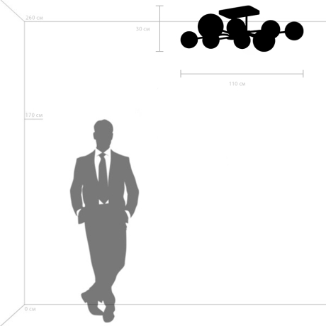 Потолочная люстра Lightstar Croco 815380 