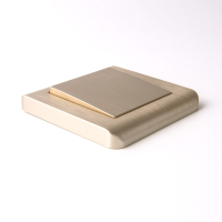 Выключатель одноклавишный проходной (шампань рифленый) Werkel W1112010