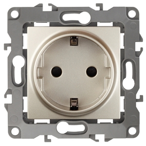 Розетка ЭРА 12 2P E Schuko 16A 250V 12-2001-04 Б0014684