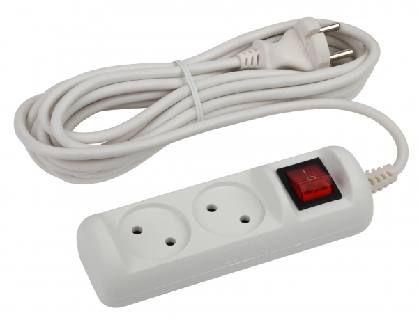 Удлинитель ЭРА 2гн 5м б/з U-2s-5m-2x1 Б0044048 