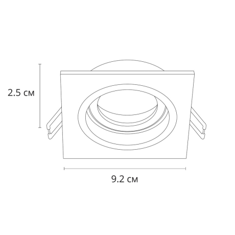 Встраиваемый светильник Arte Lamp Tarf A2178PL-1BK 