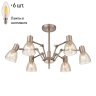 Люстра на штанге с лампочками Velante 246-403-06+Lamps E14 Свеча 